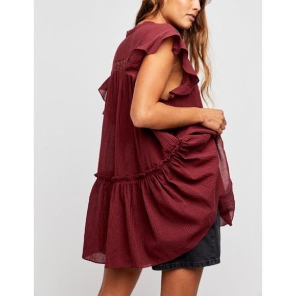 Free People NEW Baby Blues Tunic In Lovebird Combo - Picture 3 of 11